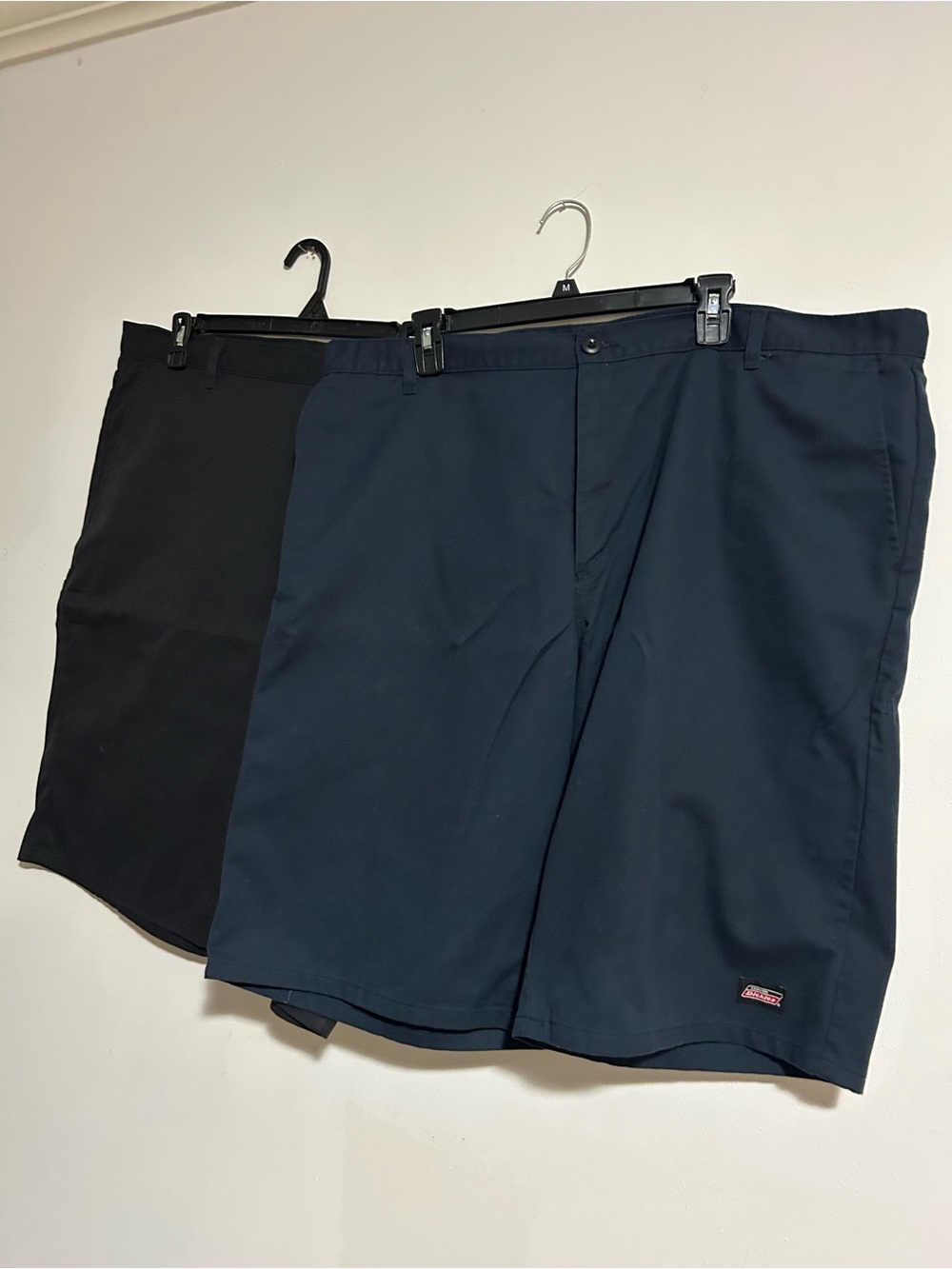 Dickies Men's Navy and Black Flat Front Shorts